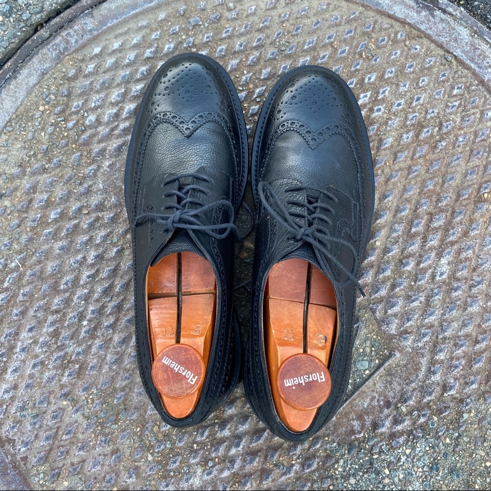 O’KEEFFE Black Wingtip’s Brogues Shoes Size 9